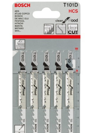 Bosch T101D Clean for Wood Jigsaw Blade